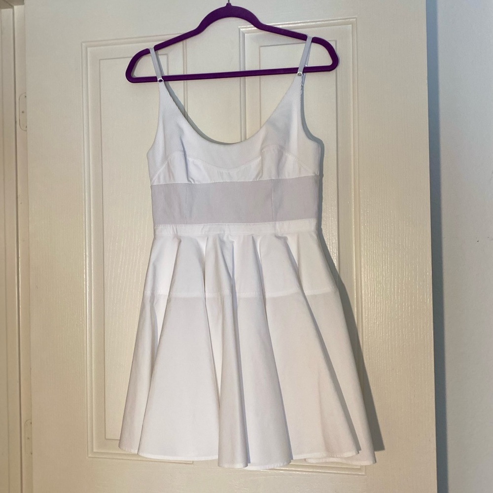 EUC ALEXANDER WANG Poplin Fit-And-Flare Mini Dress 6 $695 - Picture 4 of 10